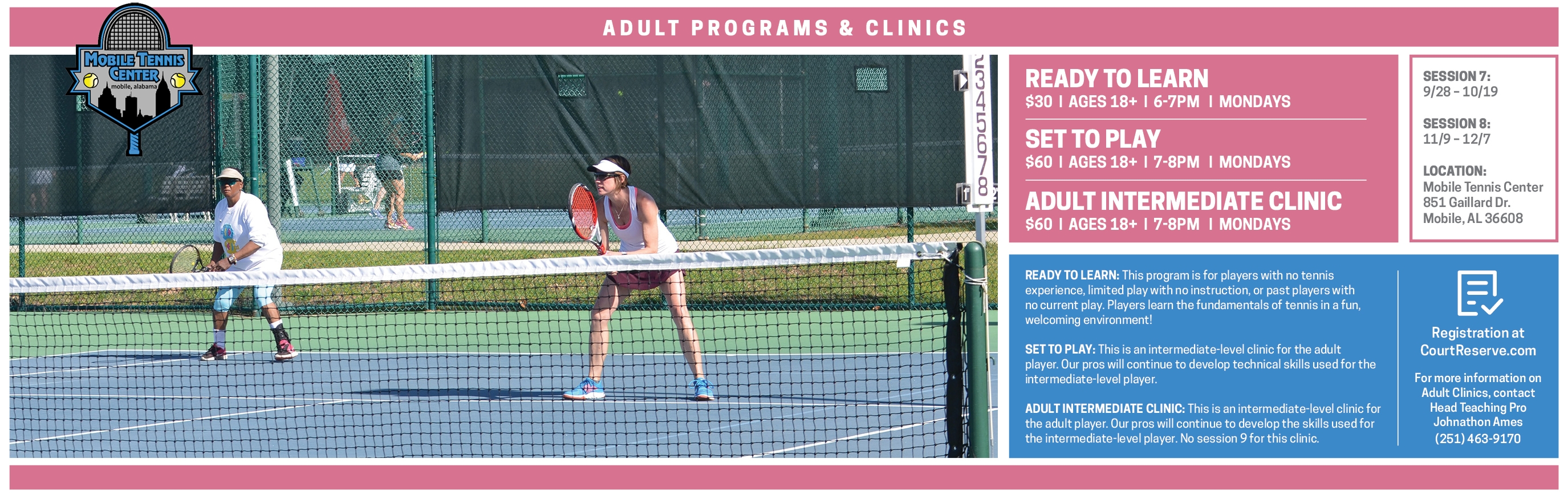 0926 Tennis CLINICSweb1320x420 REVISEAd M
