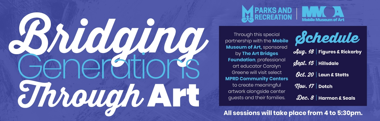 MPRD Bridging Generations Through Art Fall Community Centers Website Header Graphic