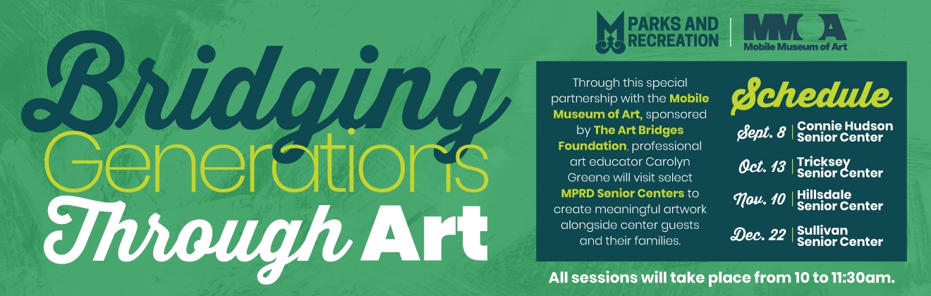 MPRD Bridging Generations Through Art Fall Seniors Website Header Graphic