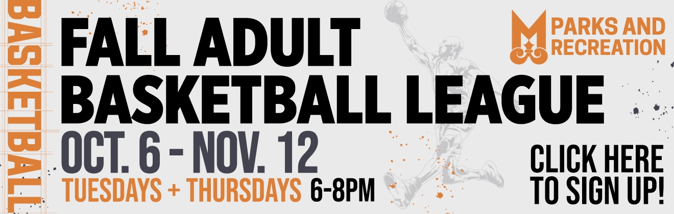 MPRD Fall Adult Basketball League Website Header Graphic