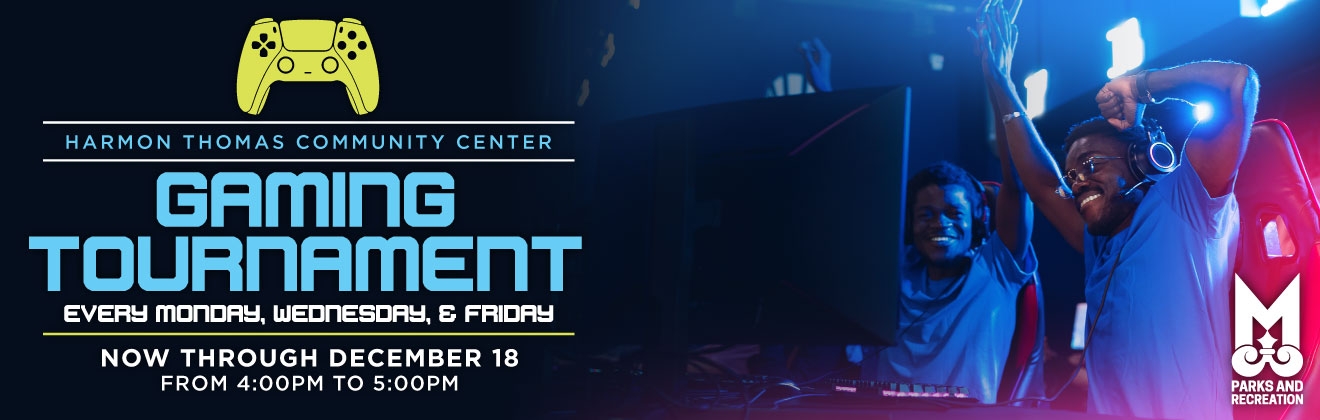 MPRD Harmon Gaming Tournament Website Header Graphic
