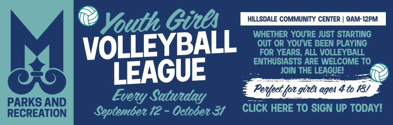 MPRD Youth Girls Open Volleyball Website Header Graphic Fall Session1
