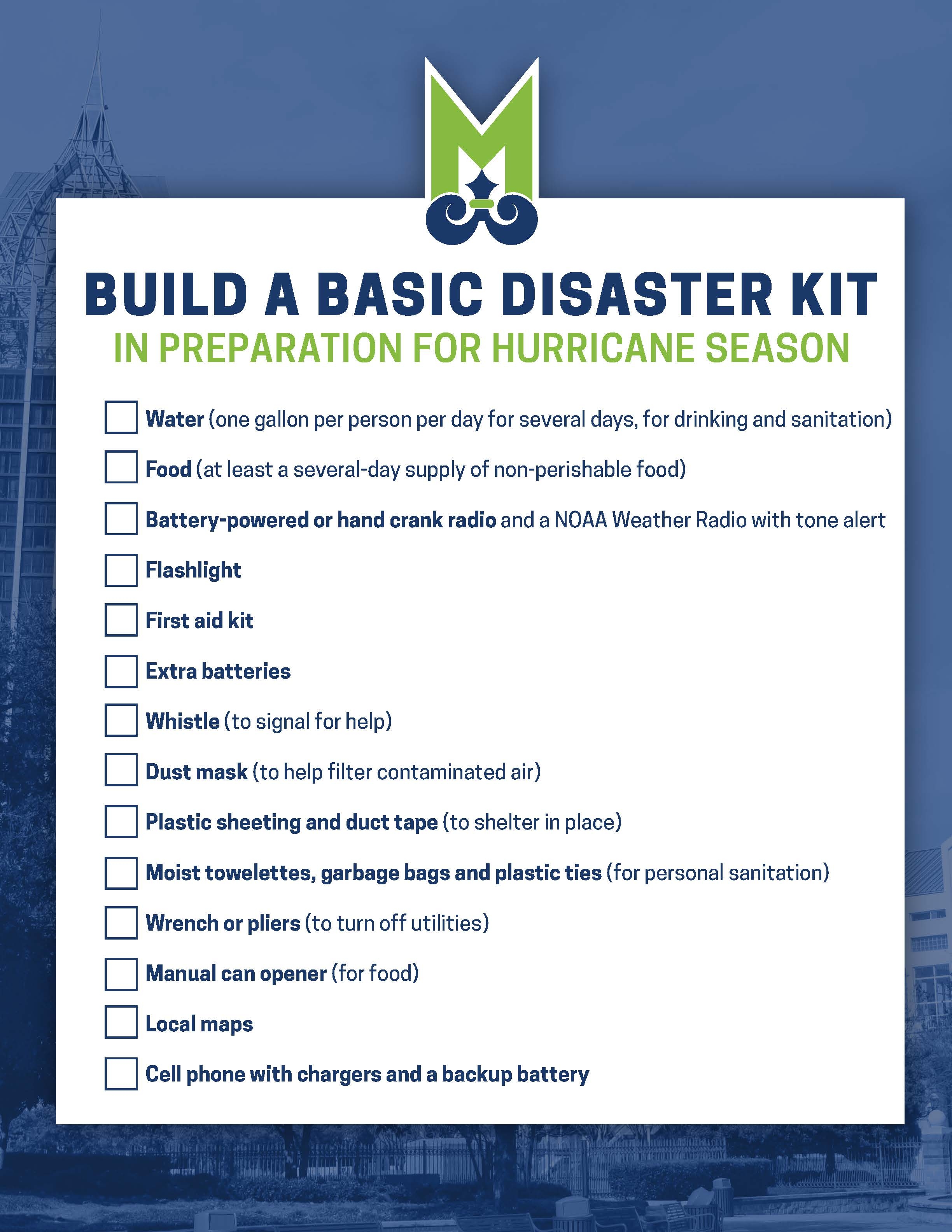Basic Disaster Kit graphic